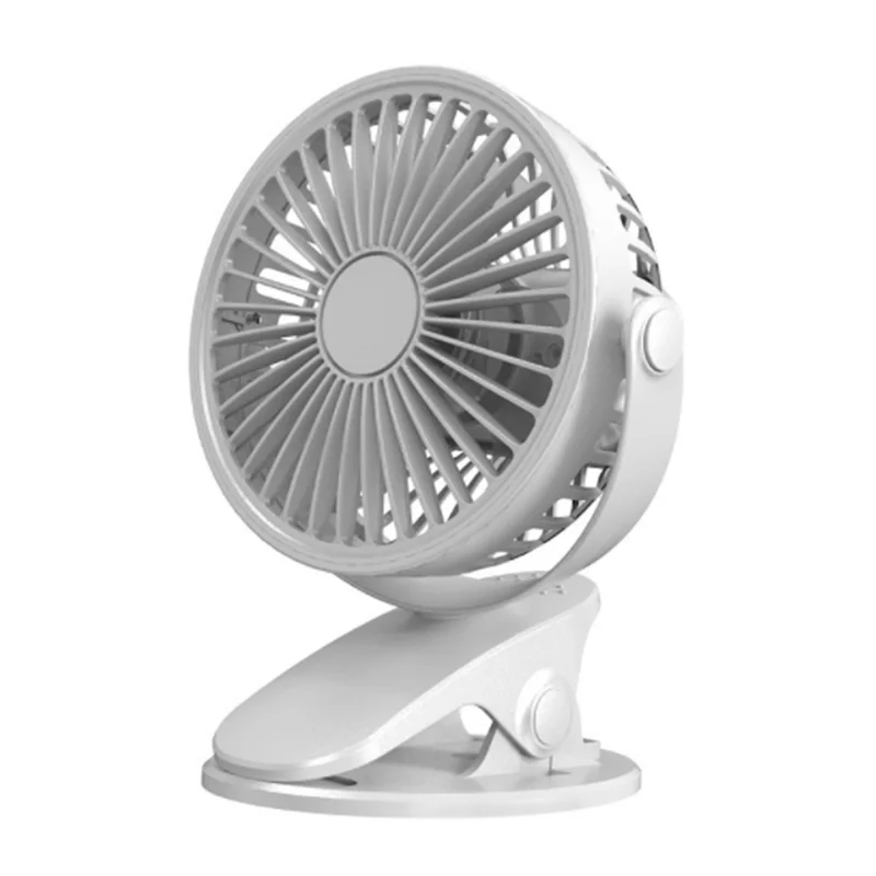 Rechargeable Mini Portable Clip Fan 360 Degree Rotation Auto Oscillating Quiet Fan Personal Fan For Baby Stroller Home Travel