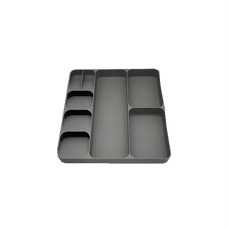 Knife Fork Spoon Tableware Separated Storage Container Plastic Flatware Cutlery Storage Tray Fork Drawer Organizer