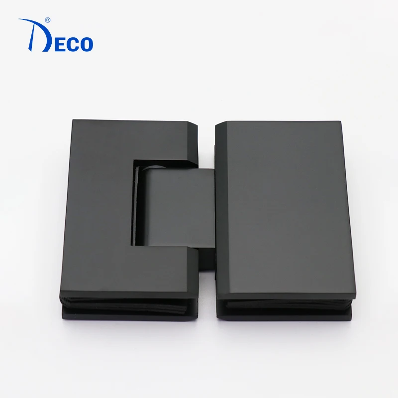 Стеклянная дверная фурнитура матовый черный шарнир из нержавеющей стали регулируемый шарнир для душа для стекла