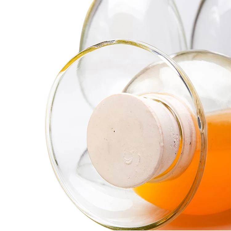 Conical Chicken Heart Bottle Glass Sample Plug Seed Bottle