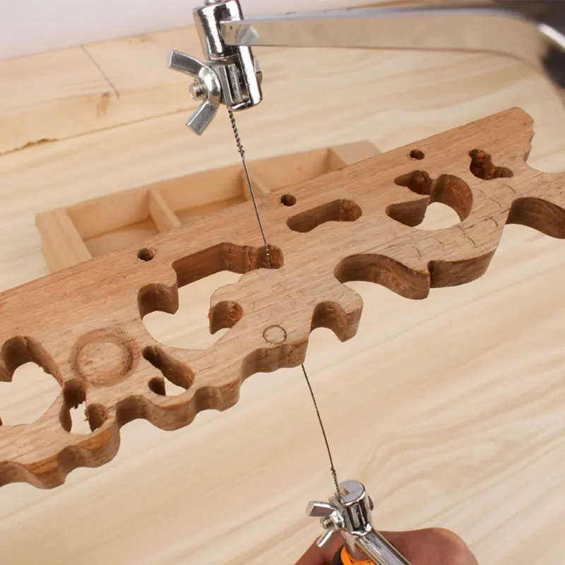 Пила ручная со стальным лезвием, рама для деревообработки «сделай сам», магический пильный инструмент с 40 сменными лезвиями для лада