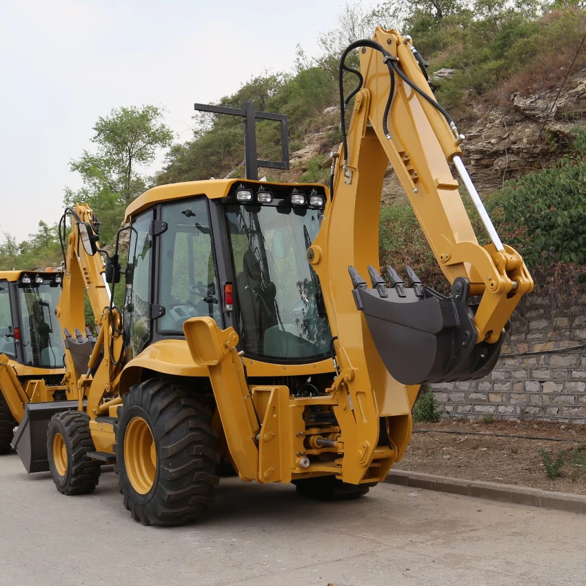 Wolwa 1.3m3 front loader bucket and 0.3m3 backhoe loader retroexcavadora