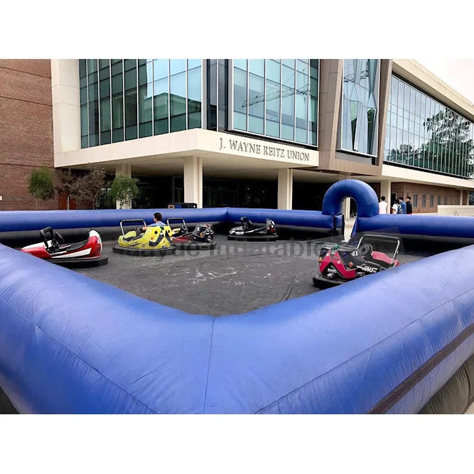 Оптовая продажа с фабрики надувной бампер автомобиль двор Воздушная печать картинг арена для развлечения