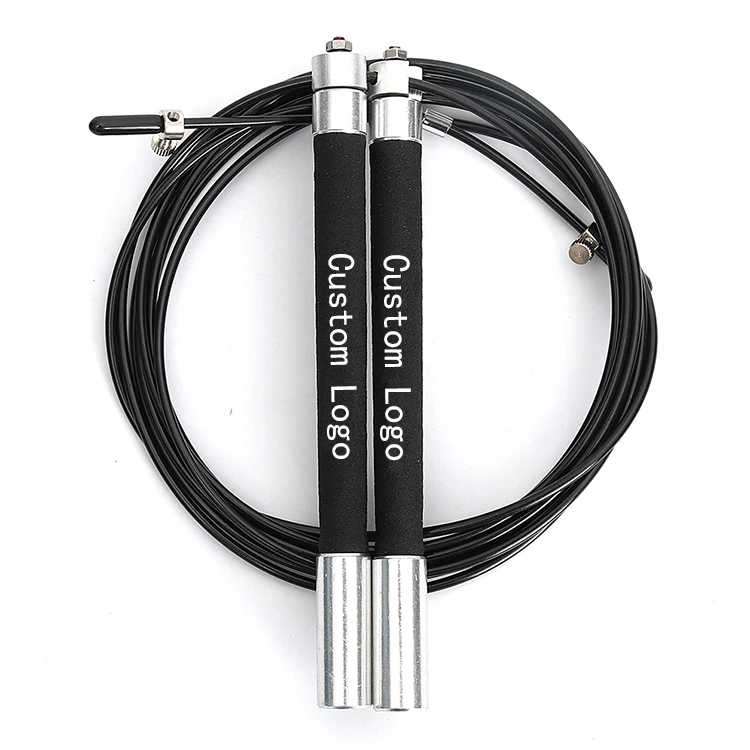 Fitness High Quality Aluminium Alloy Handle Cable Adjustable Bearing Speed Skipping Jump Rope