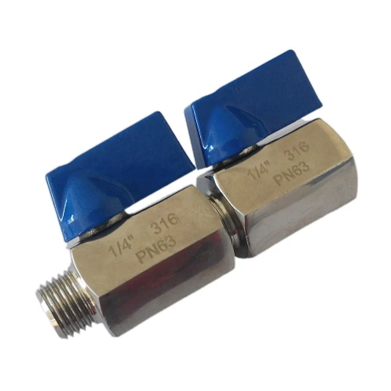 Stainless Steel Mini Valve F/M thread end PN63 ball valve