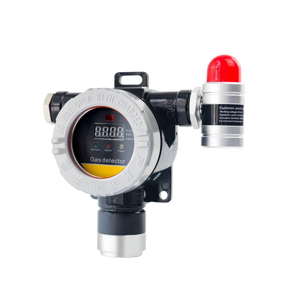 Hydrogen Fluoride Gas Detectors High Sensitive Fixed Hydrogen Gas Detector with Light and Led Display