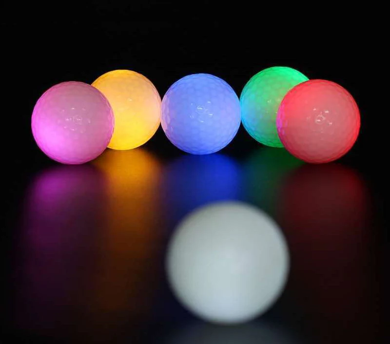 Ночной трекер мигающий свет светящийся мяч для гольфа светодиодный долгое время