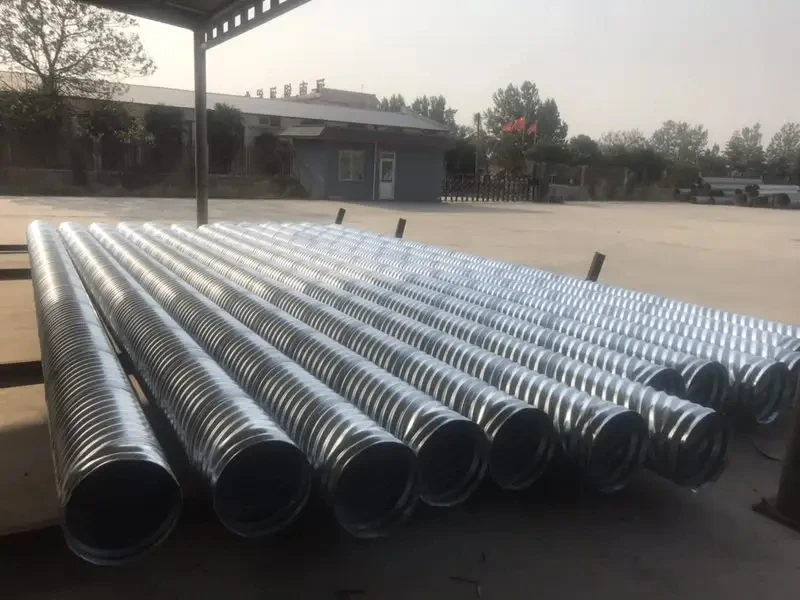 cheap price  zinc coated culvert pipe corrugated carbon steel culvert road culverts in china