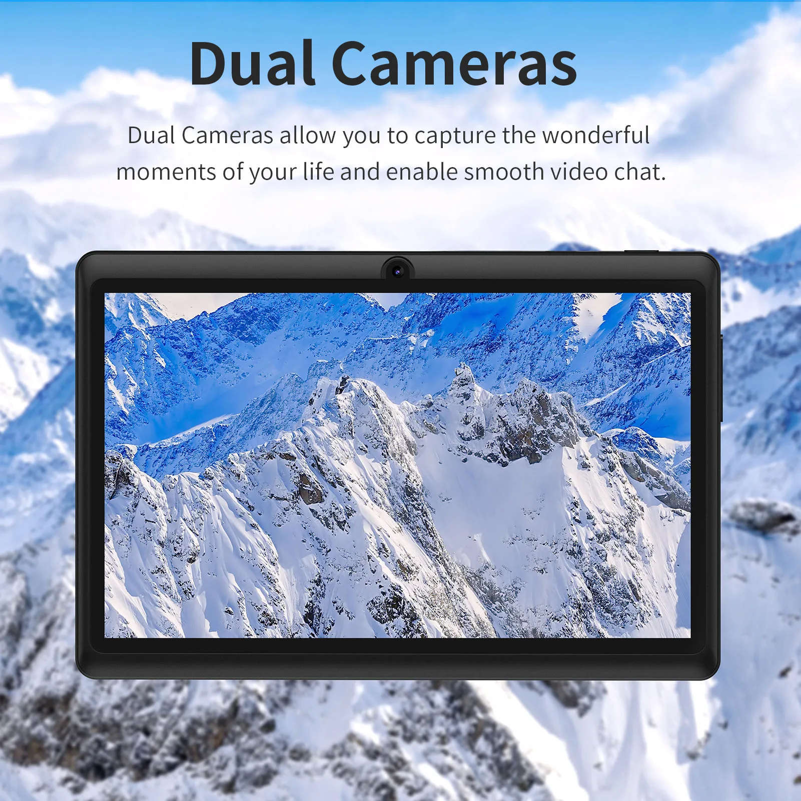 Pritom 2023 Adult Tablet PC K7 PRO 7 Inch 1024*600 HD A100 CPU 32GB Android 11 Extra Case Tablet PC