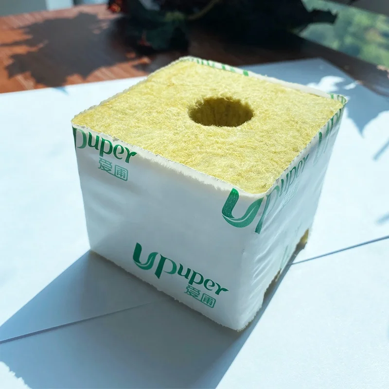 100*100*65mm agricultural rock wool blocks for growing cucumbers, tomatoes and hemp