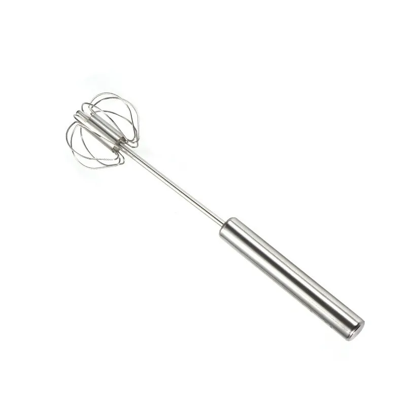 Semi-automatic Whisk Stainless Steel Hand Pressure Egg Beater Kitchen Accessories Tools Cream Utensils Whisk Manual Mixer