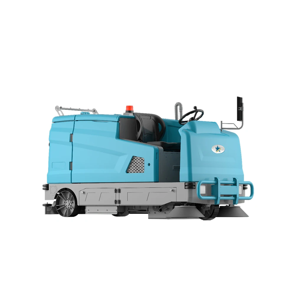 CLEANVAC WB1500C Ride-on battery electric operated road floor sweeper