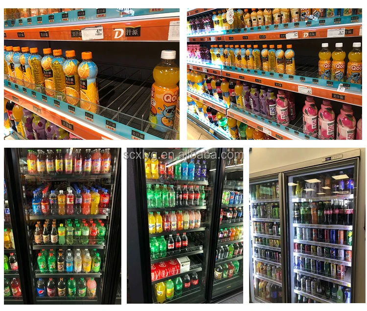 gravity feed roller shelf push  for refrigerator cooler freezer supermarket display shelves