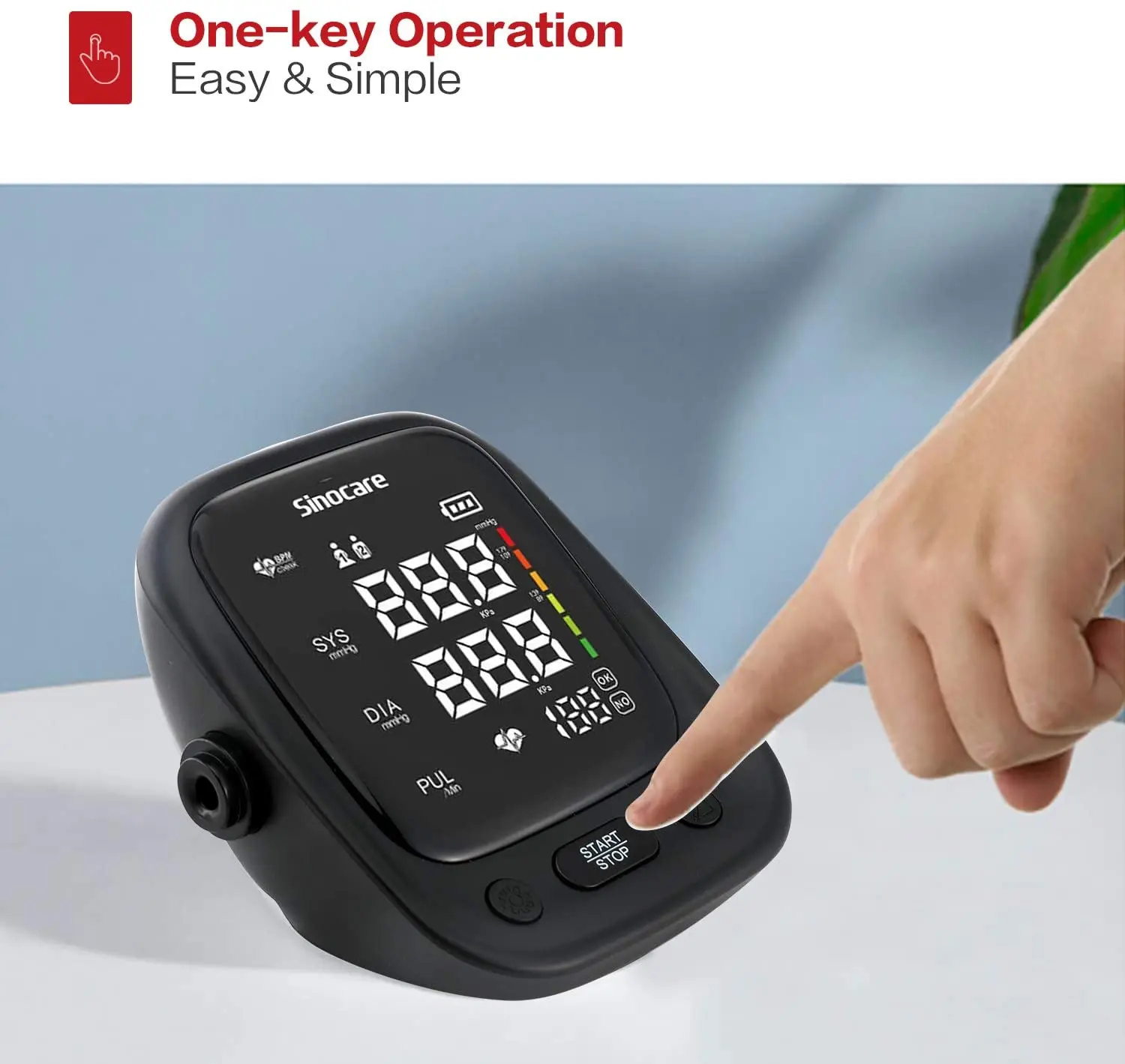 
Sinocare UZ0 Blood Pressure Machine For Hospital Electronic Blood Pressure Meter Blood Pressure Monitor OEM 