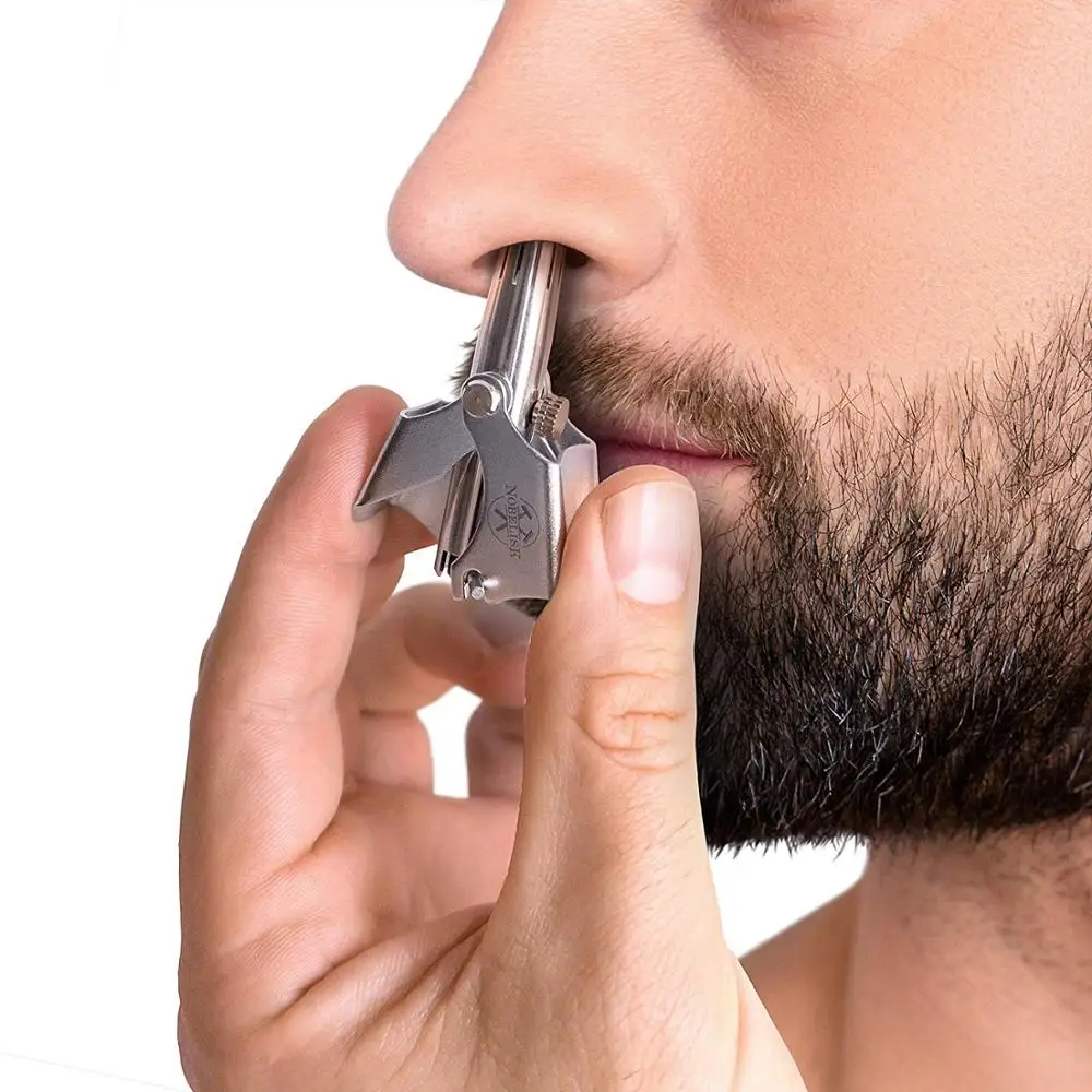 
Manual exquisite silver stainless steel cutter Nose Hair trimmer 