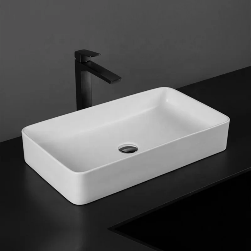 Art Basin oblong counter wash basin cheap price