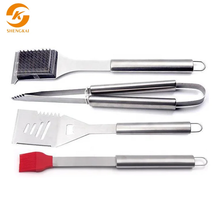 4PCS Factory Wholesales Cheap BBQ Tools BBQ GrillSet Barbecue Accessory
