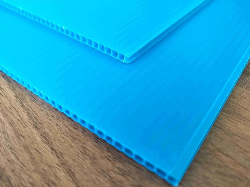 Ultraviolet-proof Clear Plastic Hollow Board Plastic Panel Corrugated PP Sheet