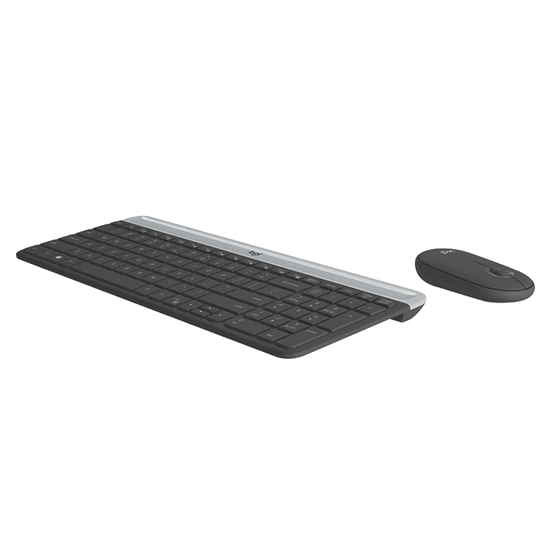 Оригинальная упаковка ультратонкая беспроводная клавиатура и мышь Logitech MK470 комбинированная