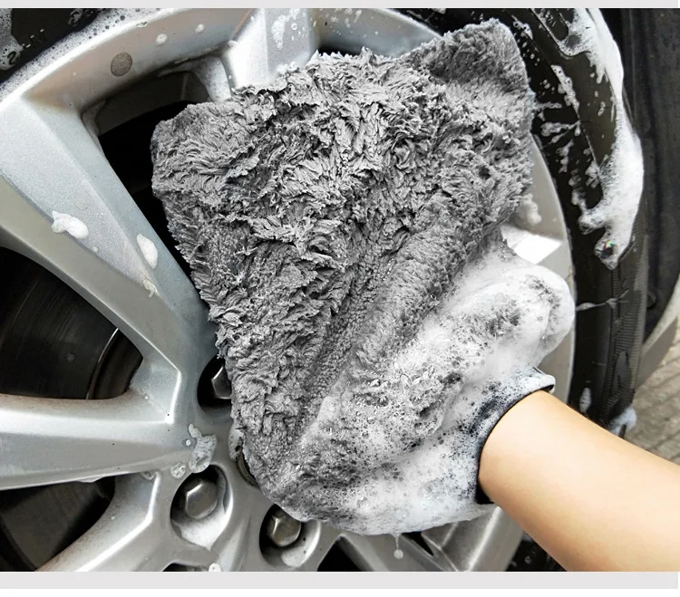 Greenfound microfiber car cleaning kit wholesale car washing bag cleaning cloth mitt microfiber applicator auto wash tools set