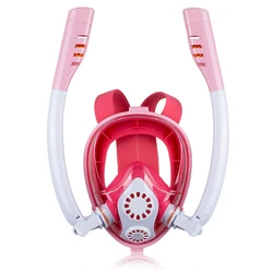 2020 new Professional Children Snorkel Diving Mask for kids Swimming Training Full Face Mask Scuba Equipment support Camera