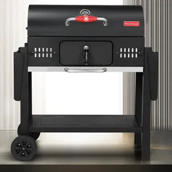Outdoor Kitchen Heavy Duty BBQ Grills New Design Built In and Trolley Pellet Smoker Rotisserie Barbecue BBQ Charcoal Grill