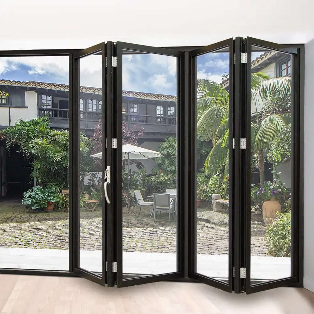 
soundproof aluminum folding/ bi fold door design 