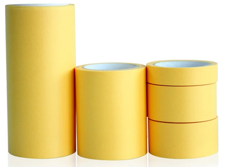 
High Temperature Resistant Paper Tape Yellow Automotive Spray Paint Paint Glue Decoration Shelter Protection Paper Handwritten 