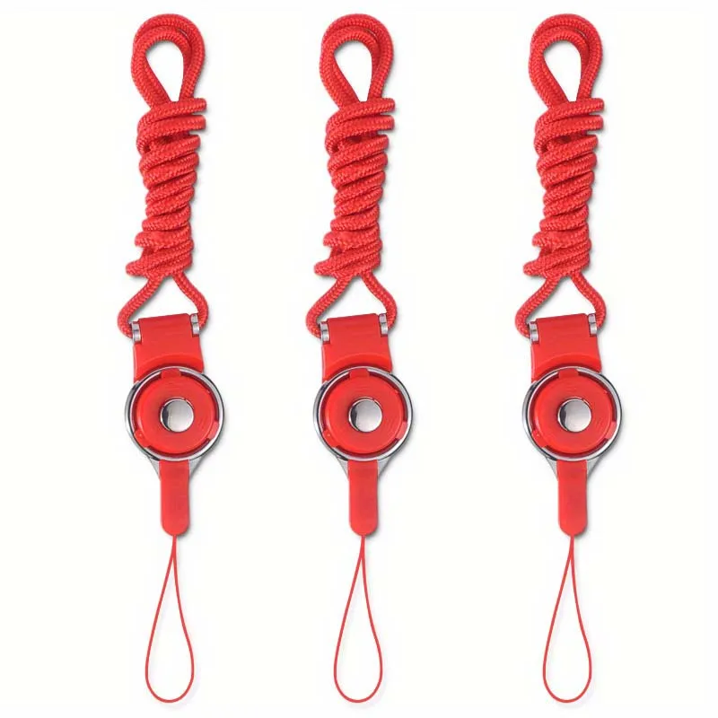 New Product Neck Strap Anti-lost Long Phone Lanyard Phone Hanging Neck Strap Black Pink fairy tail phone strap