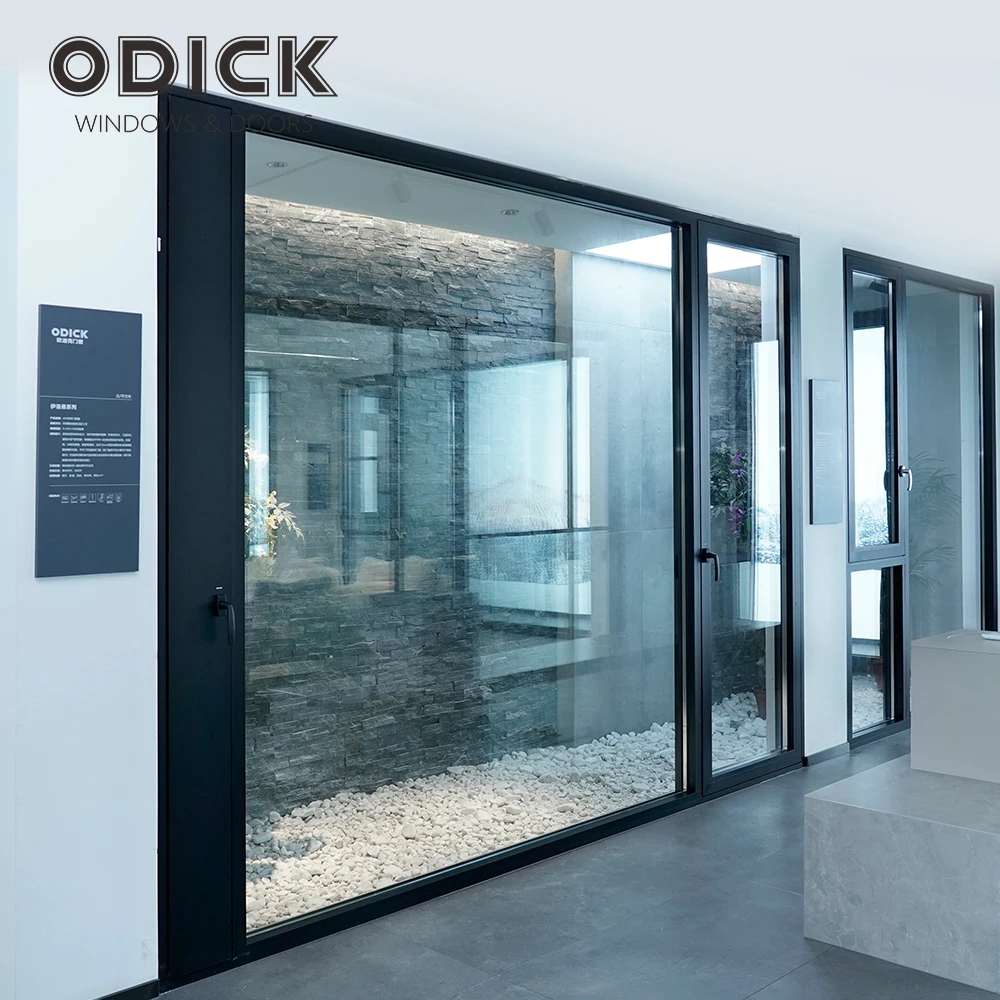 ODICK NFRC Residential Thermal Break Sliding Patio Doors Exterior Aluminum Lift Sliding Door balcony Outdoor Sliding Glass Doors