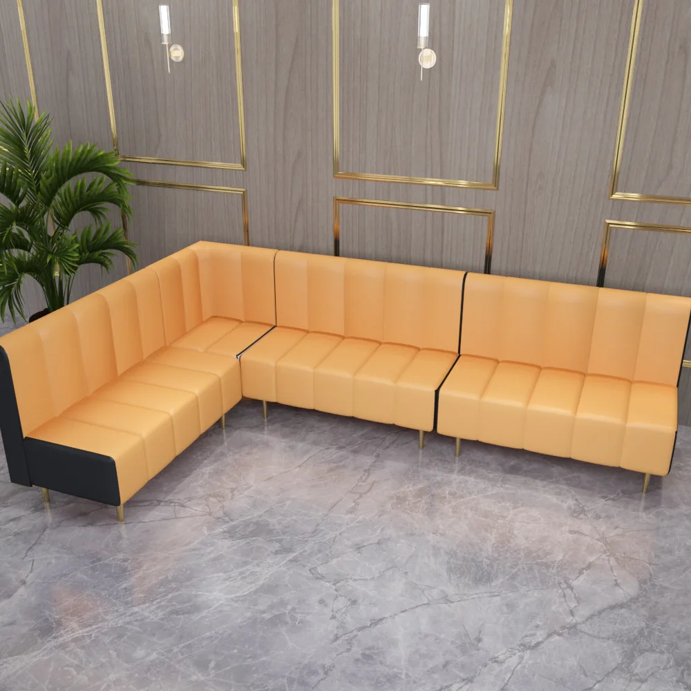 custom night club VIP bar table furniture used velvet fabric sofas for nightclub lounge bar