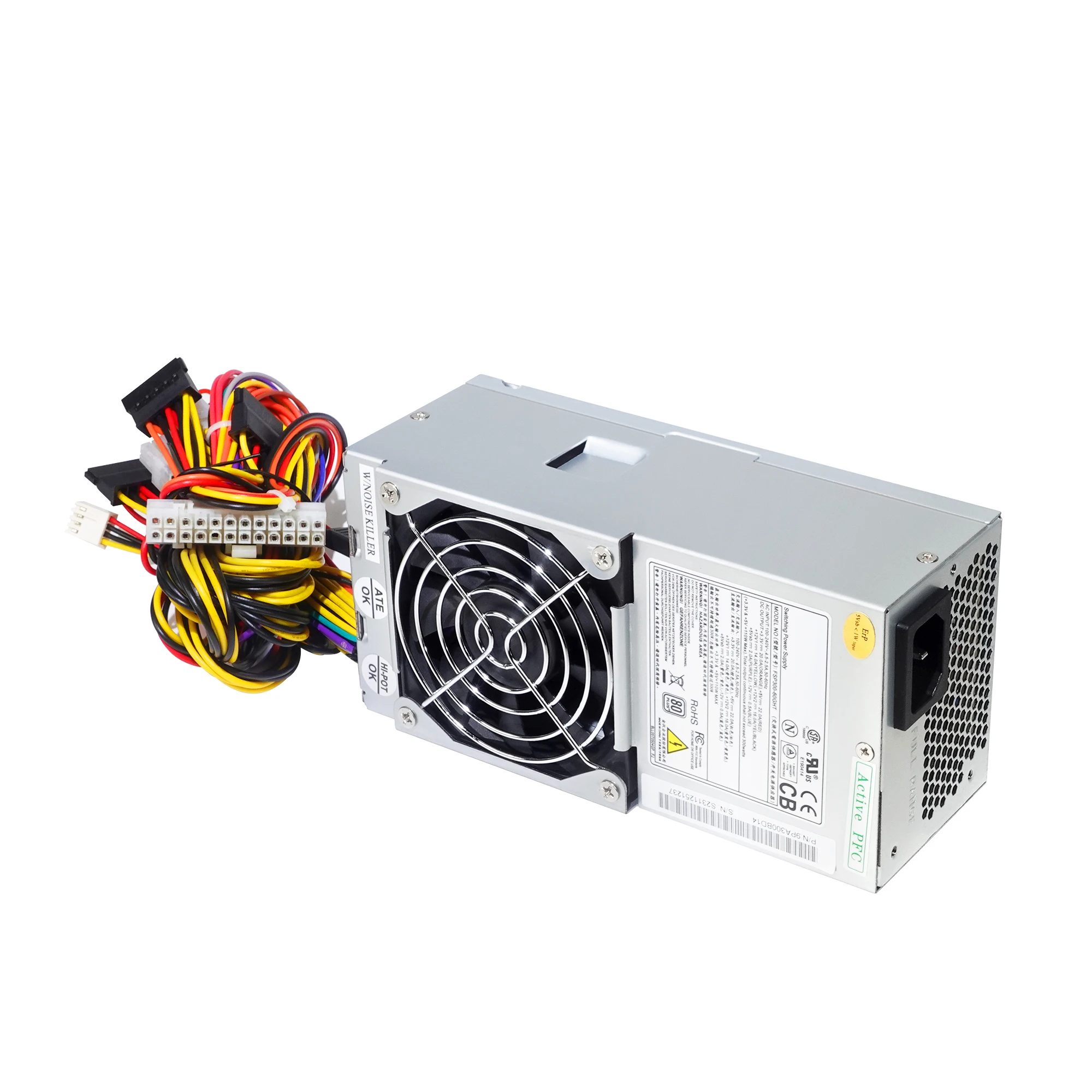 100% tested 300w TFX 100-240V input 50-60HZ Replacement FSP300-60GHT power supply for pc case