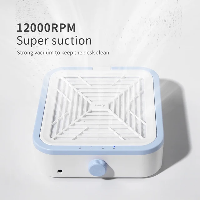 Hot Sell Cordless Nail Dust Collector 120W Built-In Battery Three-Speed Suction Adjustment Nail Dust Collector Professional