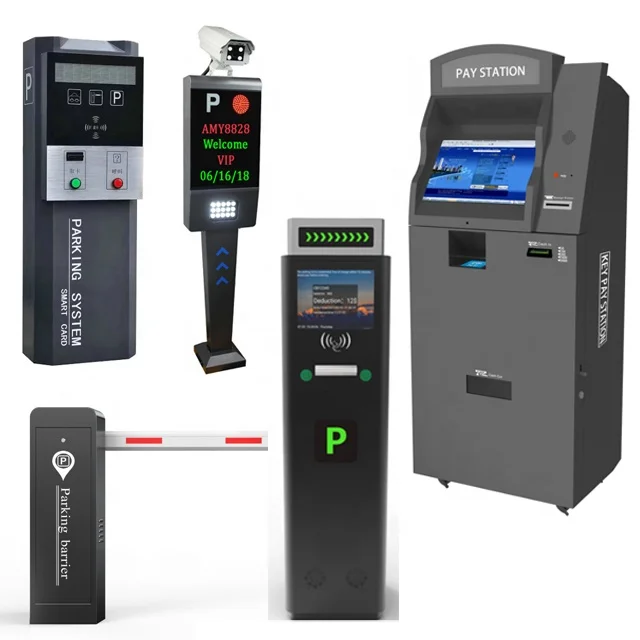 Carpark software system parking tellers ticket bin machine vision system round barrier boom home car port number plate tracking