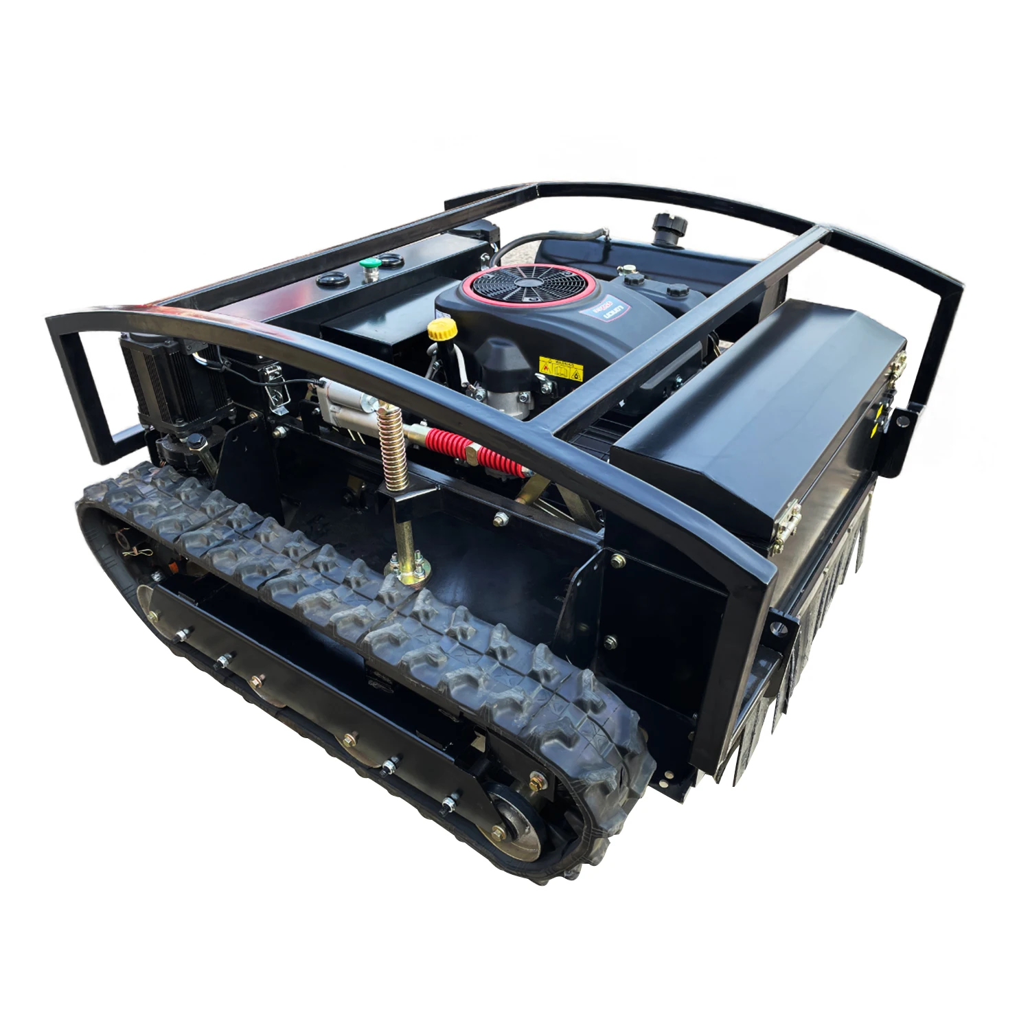 crawler lawn mower rubber crawler robot Gasoline Self Propelled Garden remote control Lawn Mower for sale