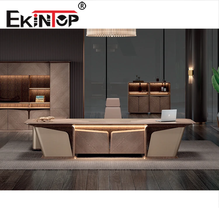 Ekintop high quality executive office desk modern office desk office furniture l desk (1600100809355)