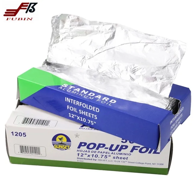 Aluminum Pop-up Foil Sheets Personalized Design Food Grade Chocolate Candy Wrapping For Kitchen Bakery