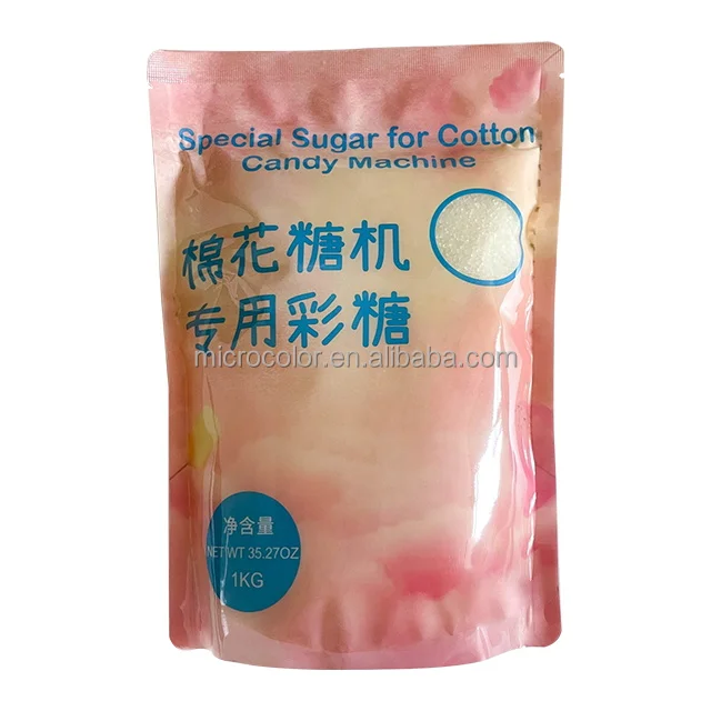 Wholesale Food Home Sugar, Factory Direct Sales Healthy Cotton Candy Sugar with Blue/yellow/white/pink Provided Automatic /