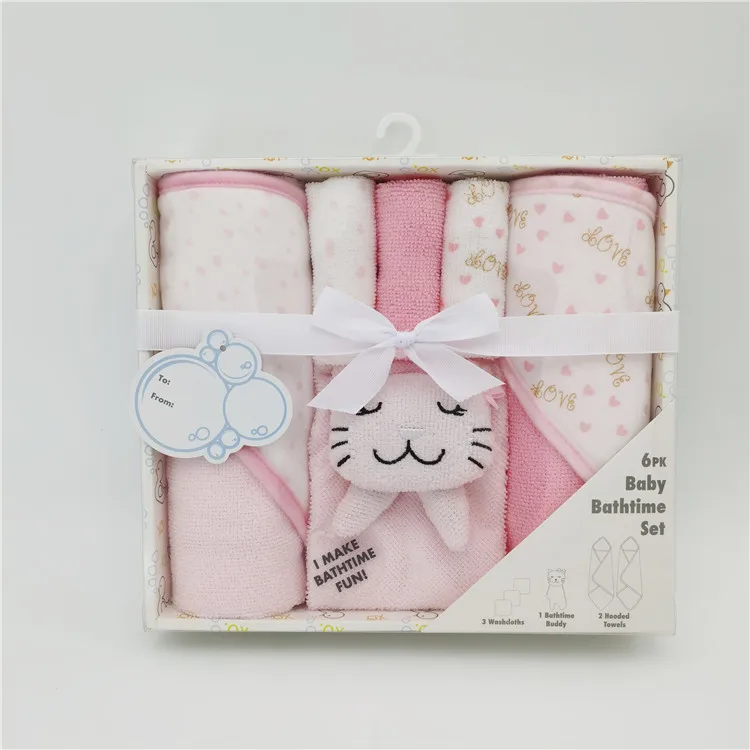 Soft Baby Washcloths 6pcs Baby Bath Gift Sets China Wholesale Baby Hooded Bath Towel