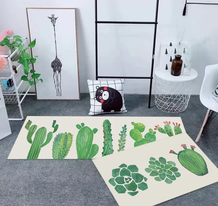 
Kitchen carpet floor mat bathroom printing simple style kitchen rugs 
