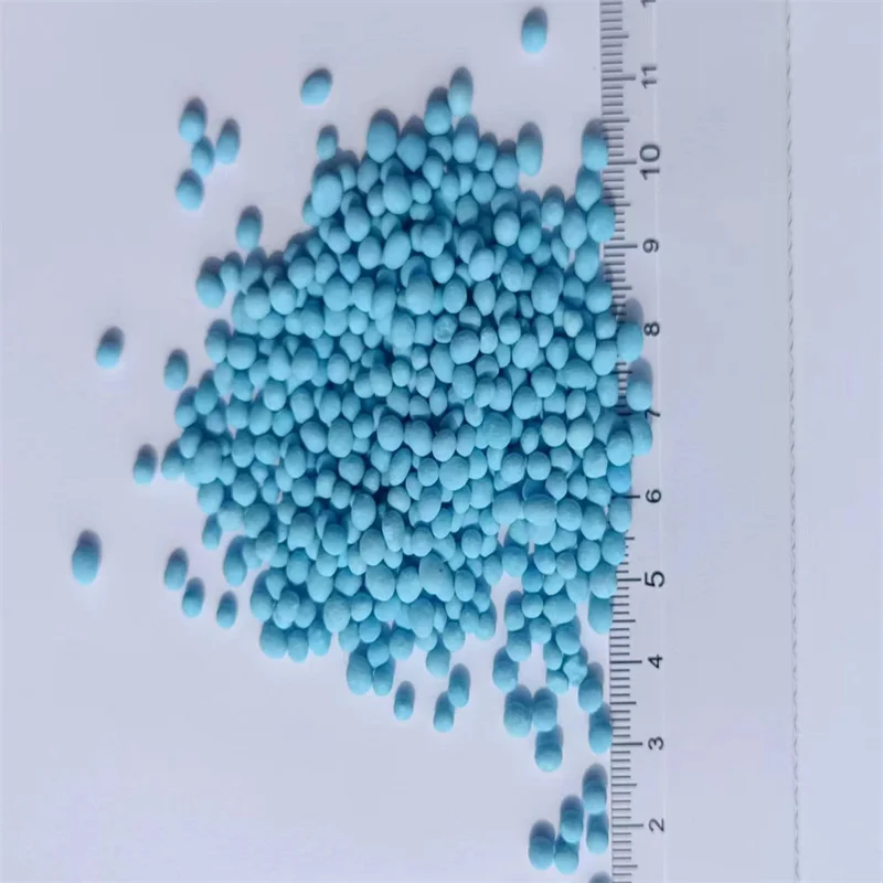 Compound Fertilizer NPK 33-3-0+9.5S  light blue color granular manufacturer