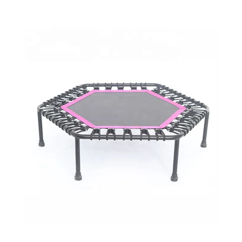 Customized LOGO Home Used Cheap Price Hot Selling Indoor Exercise Mini Hexagonal Trampoline Without Handle