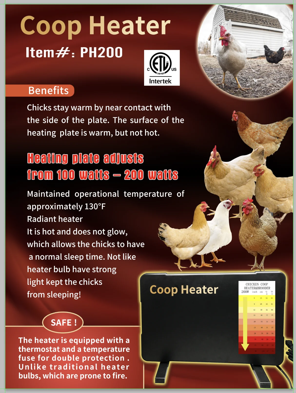 Куриный Брудер лампа курятник панельный