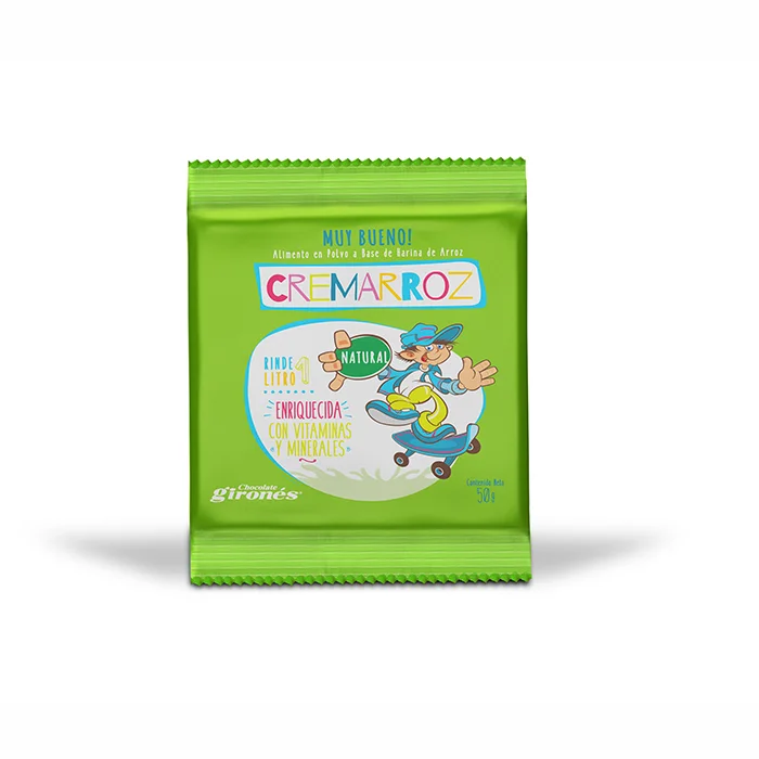 GIRONES Natural Rice-Based Instant Powder Mix Cremarroz, Hot or Cold Drink