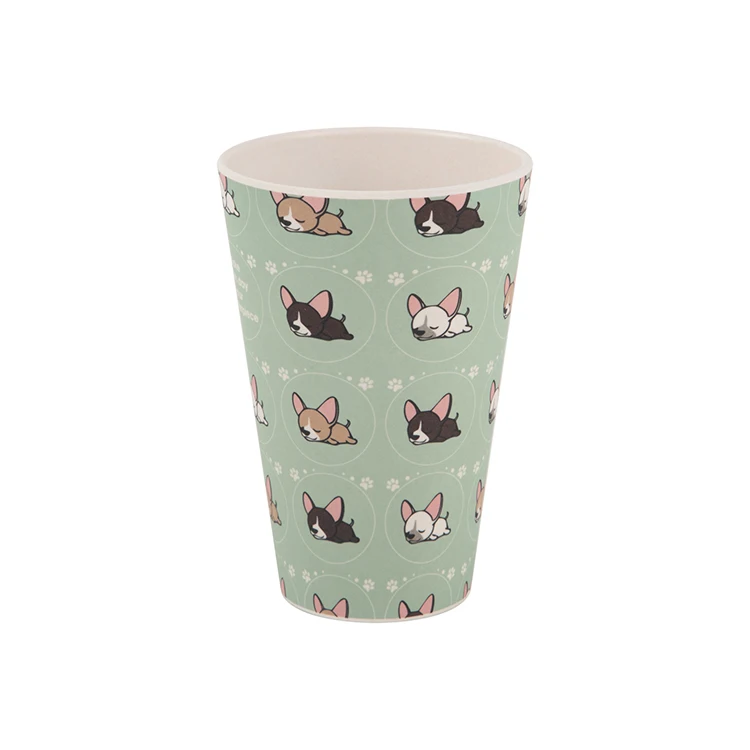 Custom Natural BPA Free ECO Biodegradable Reusable Custom Travel Bamboo Fiber Coffee Mug Cup