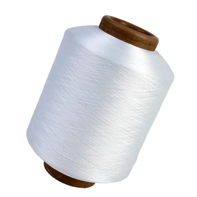 Переработка с grs сертификацией сырье белый ATY стрейч нейлон смесь спандекс пряжа