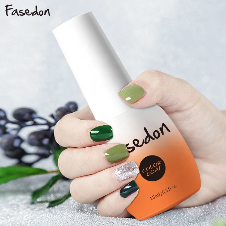 Fasedon  New Sets 6 Color Avocado Color  UV/LED Gel Nail Polish 6 Color Nails Salon Professional Products
