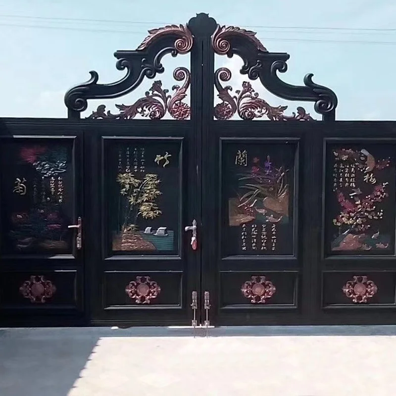  Изготовленные на заказ низкая цена оптовая продажа алюминиевый садовый забор ворота