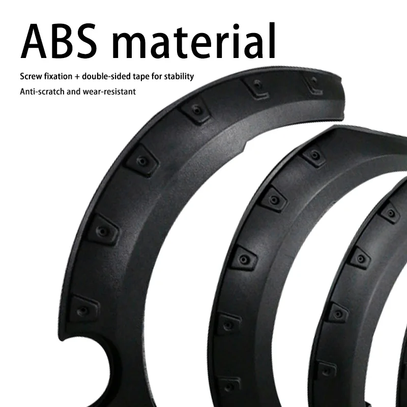 Factory Price Latest Wholesale Car Accessories Wheel Wide Fender Flares Matte Black For Mazda Bt-50 2012-2018