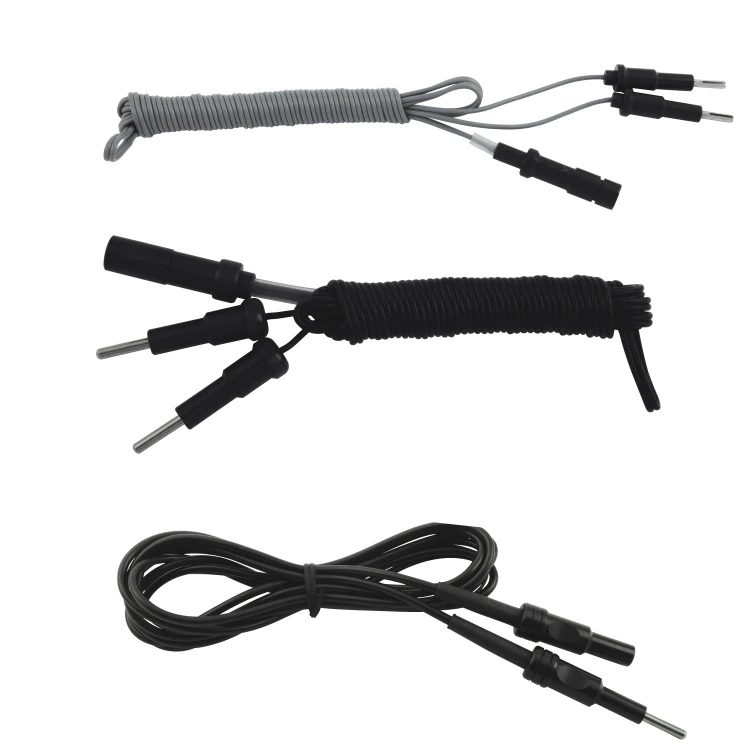 laparoscopy medical reusable monopolar electrical cables and wires for endoscopy forceps